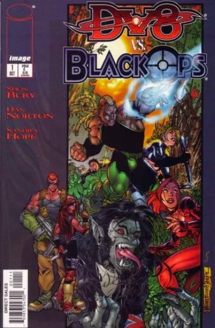 DV8 vs. BlackOps comic cover art