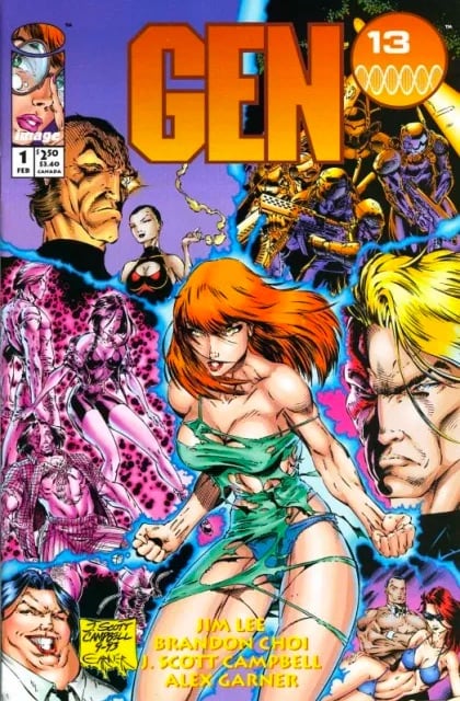 Gen 13, Vol. 1 (1994) comic cover art