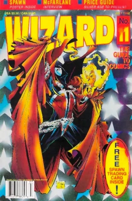 Wizard comic cover art