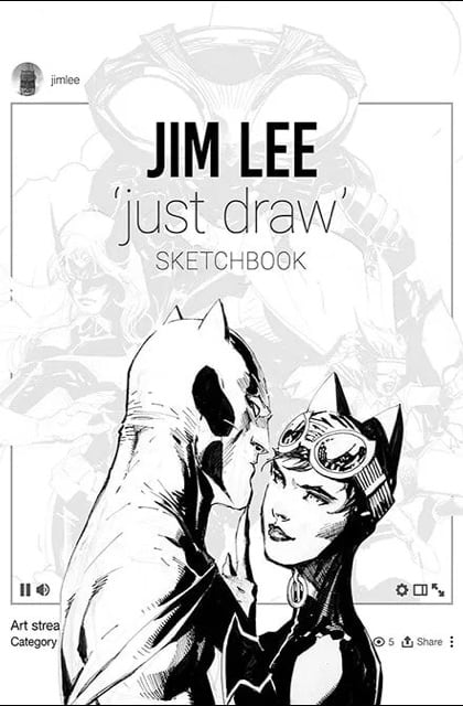 Just Draw Sketchbook comic cover art