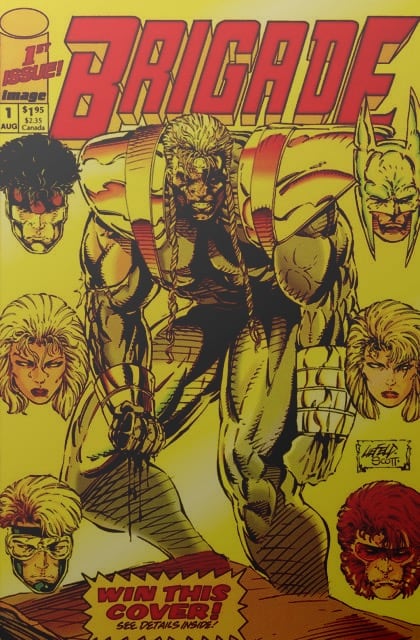 Brigade Remastered GOLD FOIL Variant comic cover art