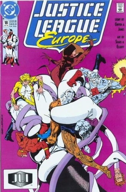 Justice League Europe / International 18A cover