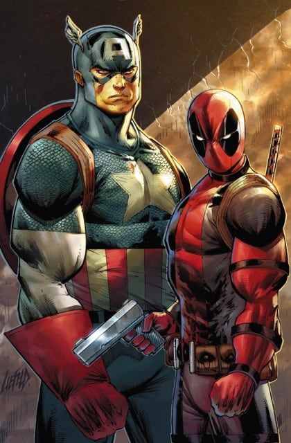 Rob Liefeld Deadpool - Captain America Variant cover