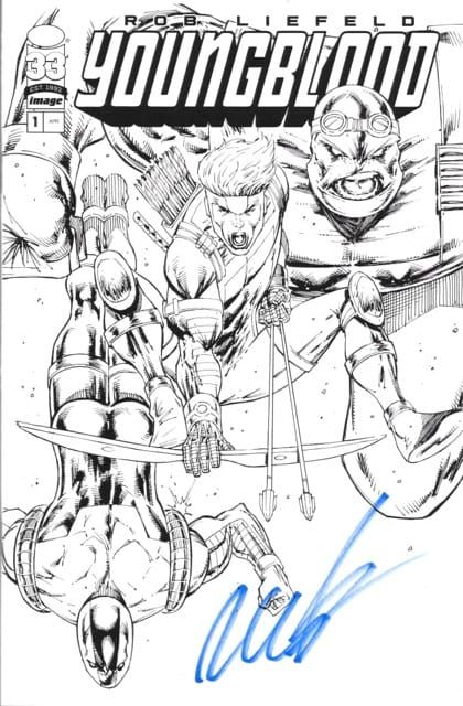 Youngblood, Vol. 7 1B Launch Sketch cover