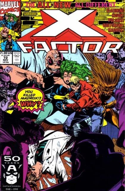 X-Factor, Vol. 1 72A cover